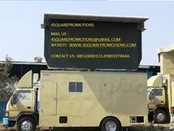 Hydraulic LED Display on Van